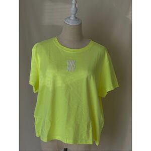 DKNY Neon Yellow Short Sleeve Logo Tee